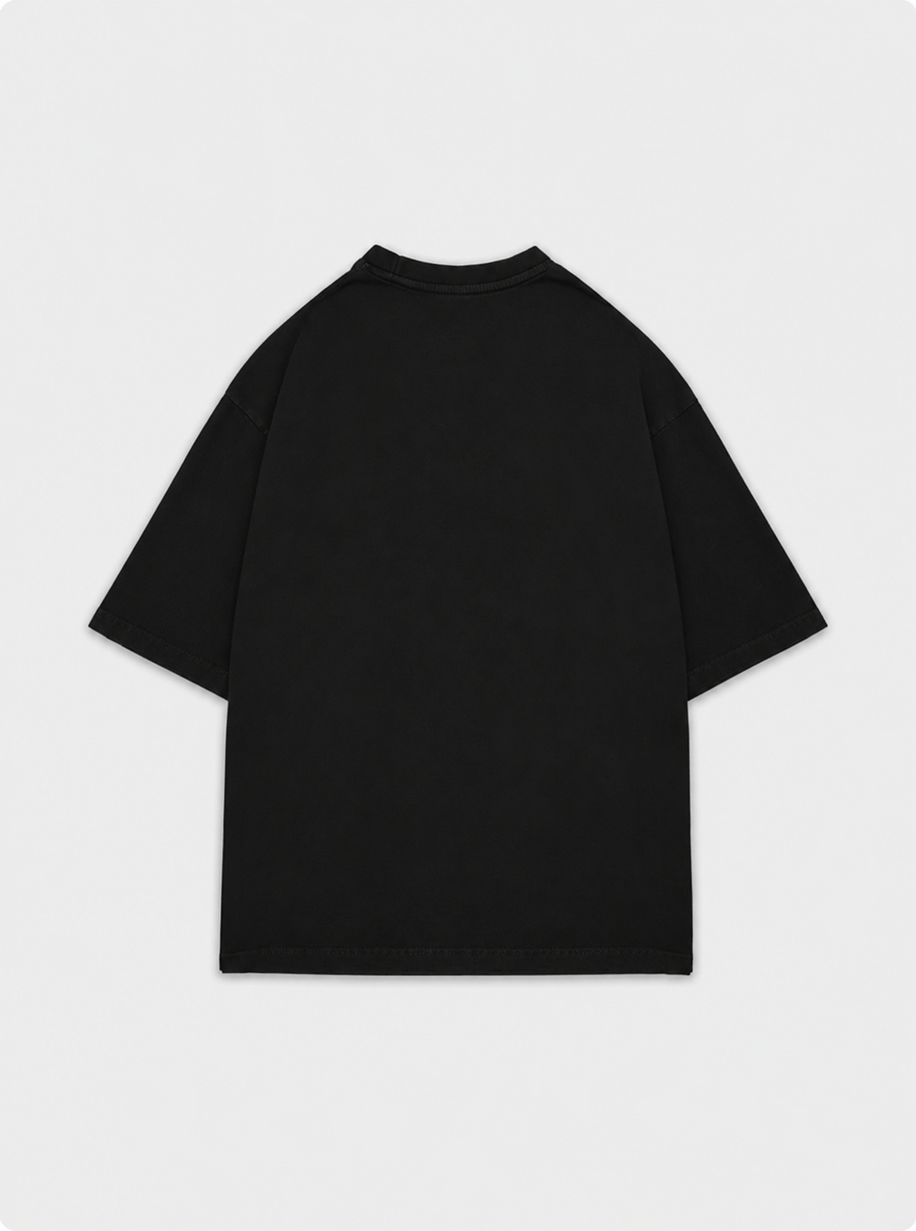 FLOZA Essential Oversized Tee — Black