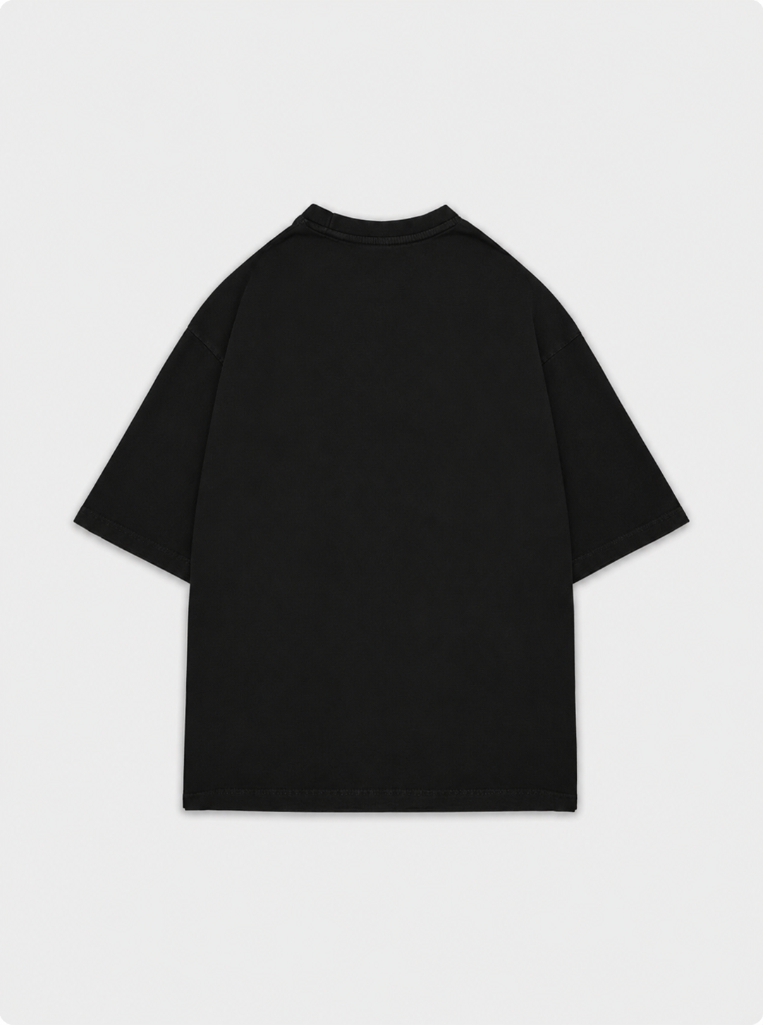FLOZA Essential Oversized Tee — Black