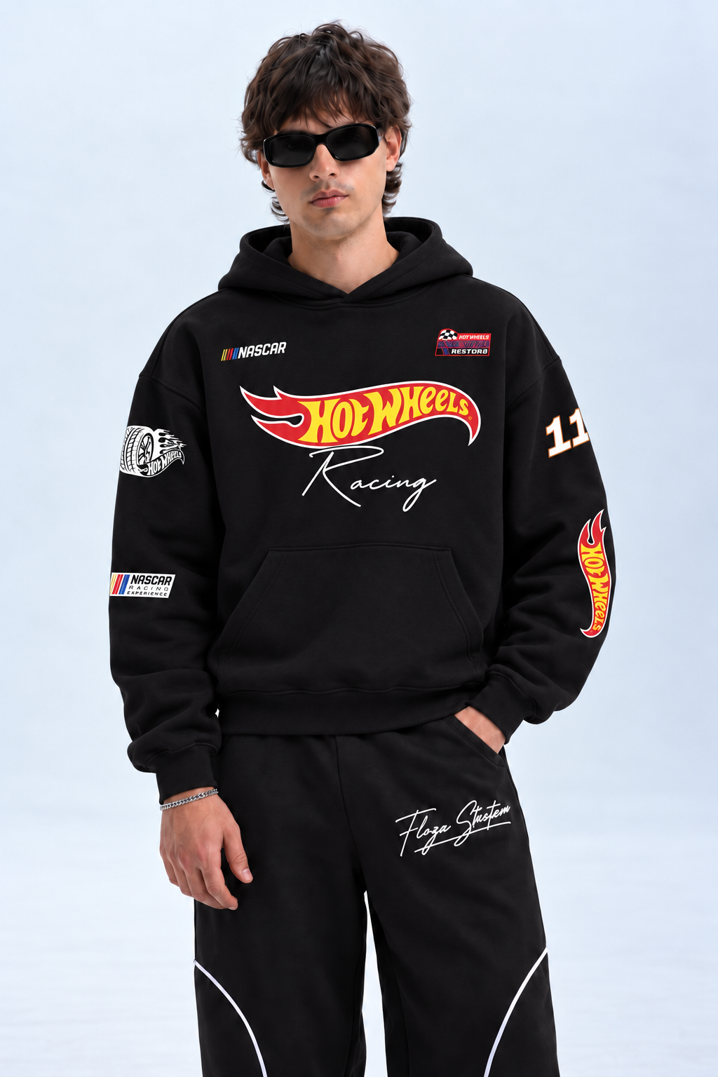 Black Racing Hoodie