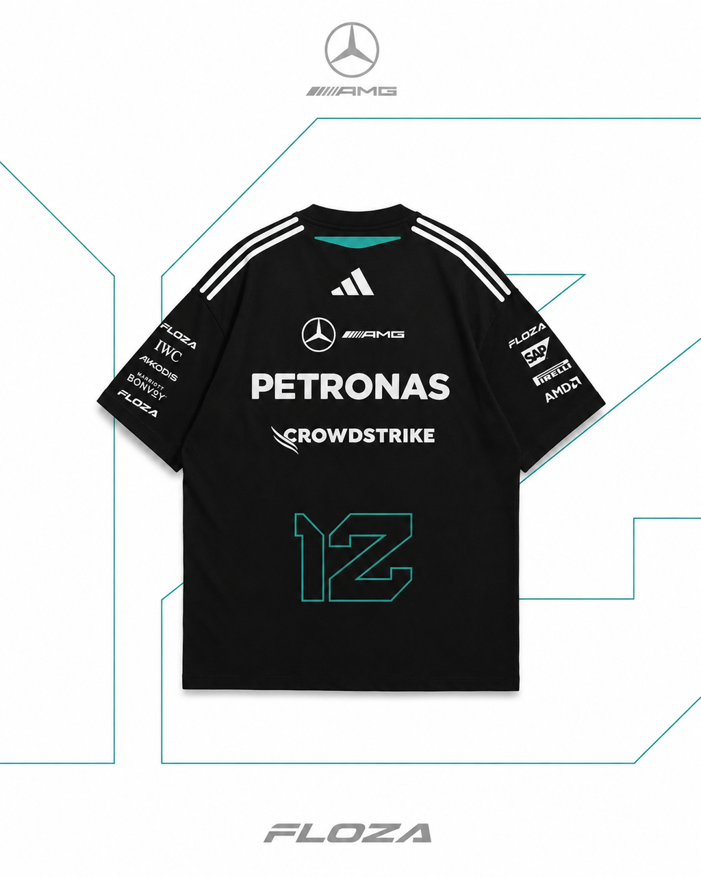 Mercedes AMG F1 Tee — Black