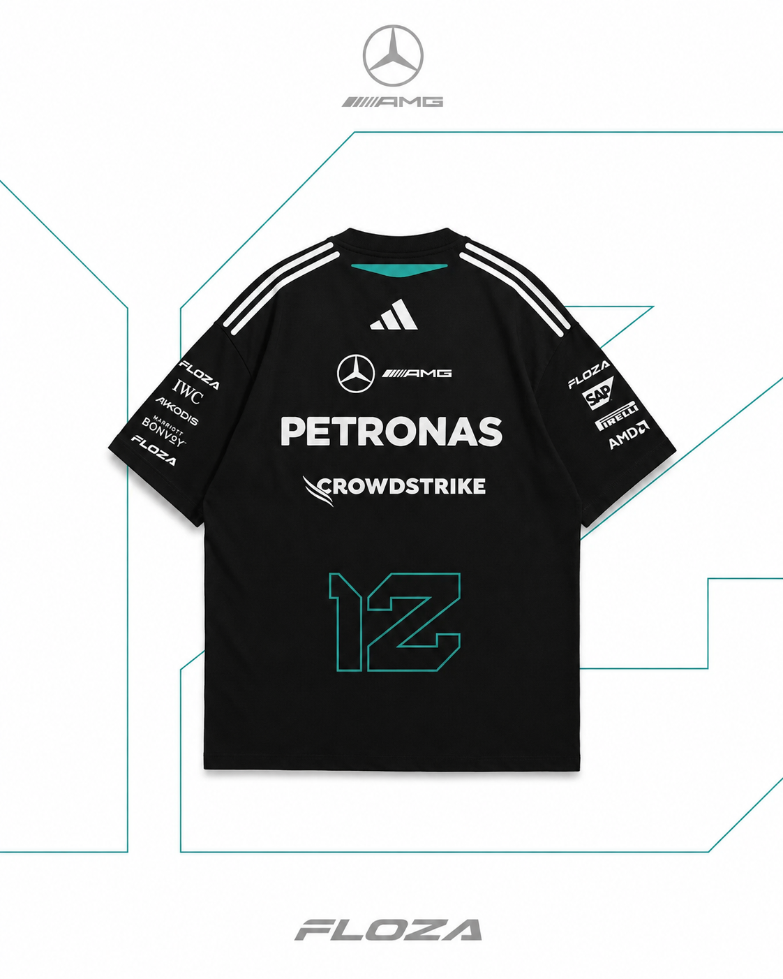 Mercedes AMG F1 Tee — Black