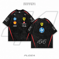 Ferrari F1 Acid Wash Tee — Black