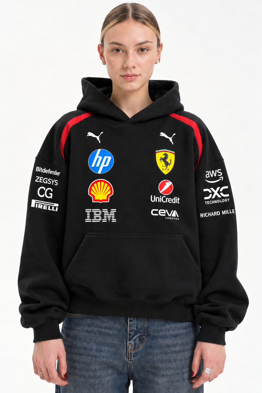 Black Ferrai Hoodie
