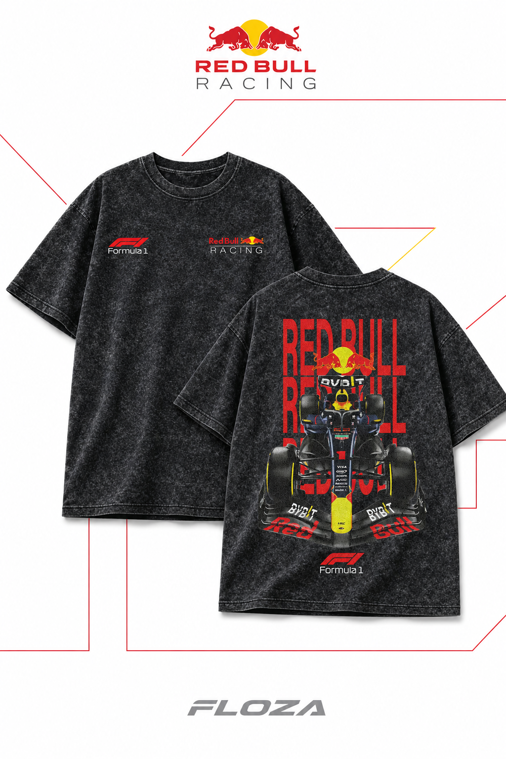 Red Bull Oversized Acid Wash