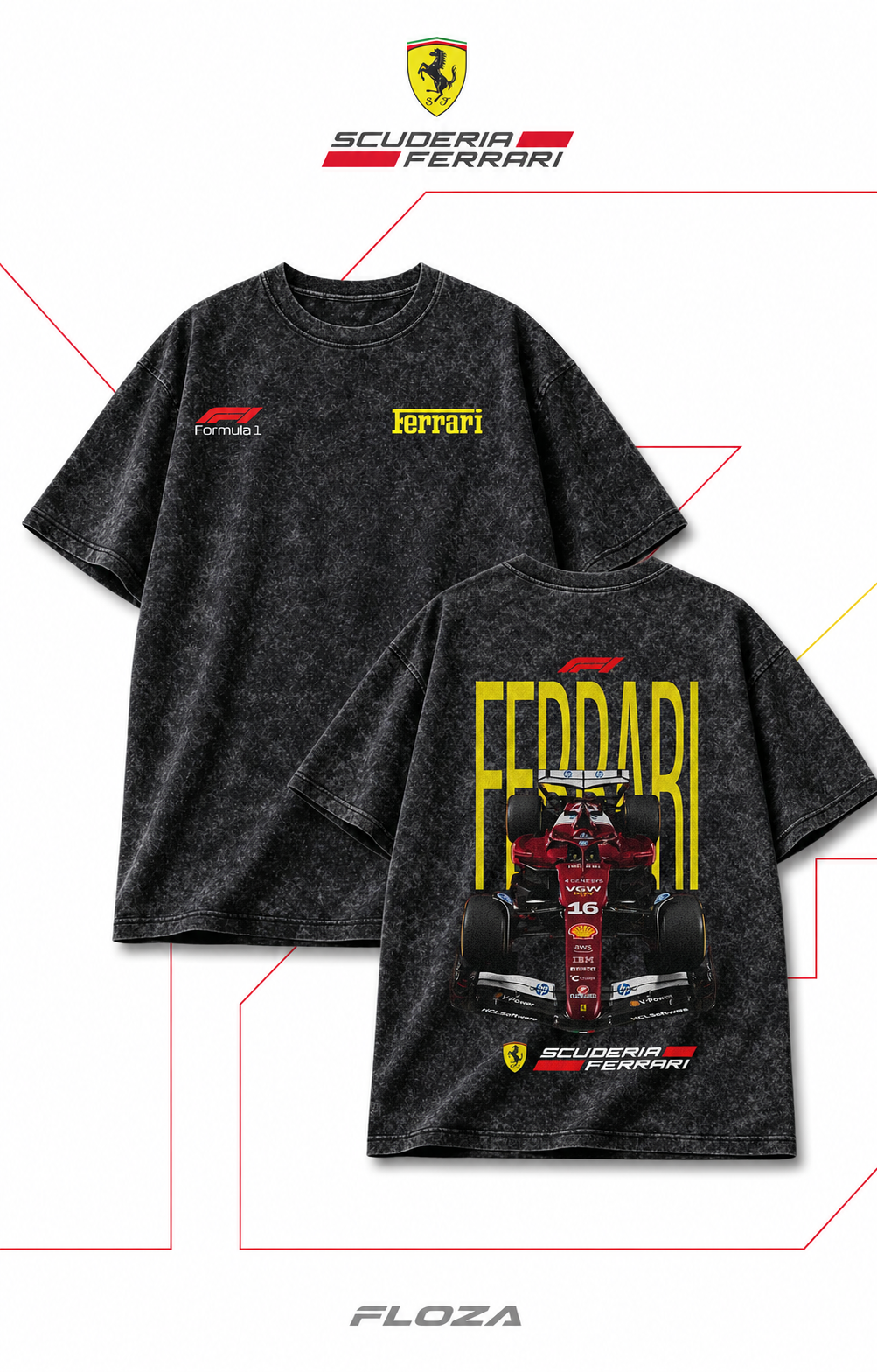 Ferrari Oversized Acid Wash
