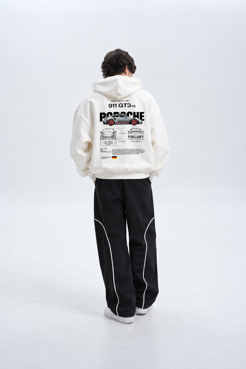 White Porshe Hoodie