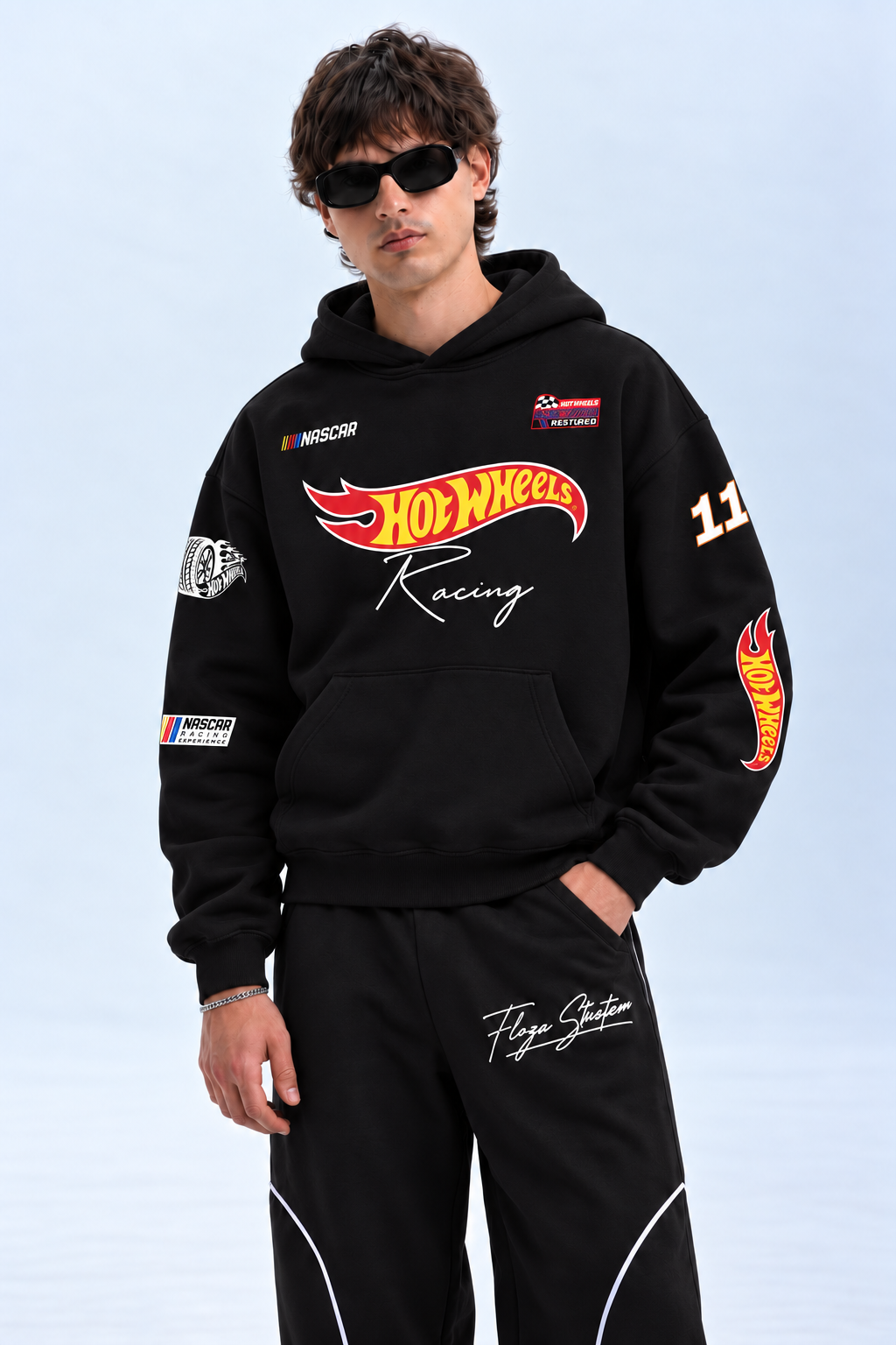 Black Racing Hoodie