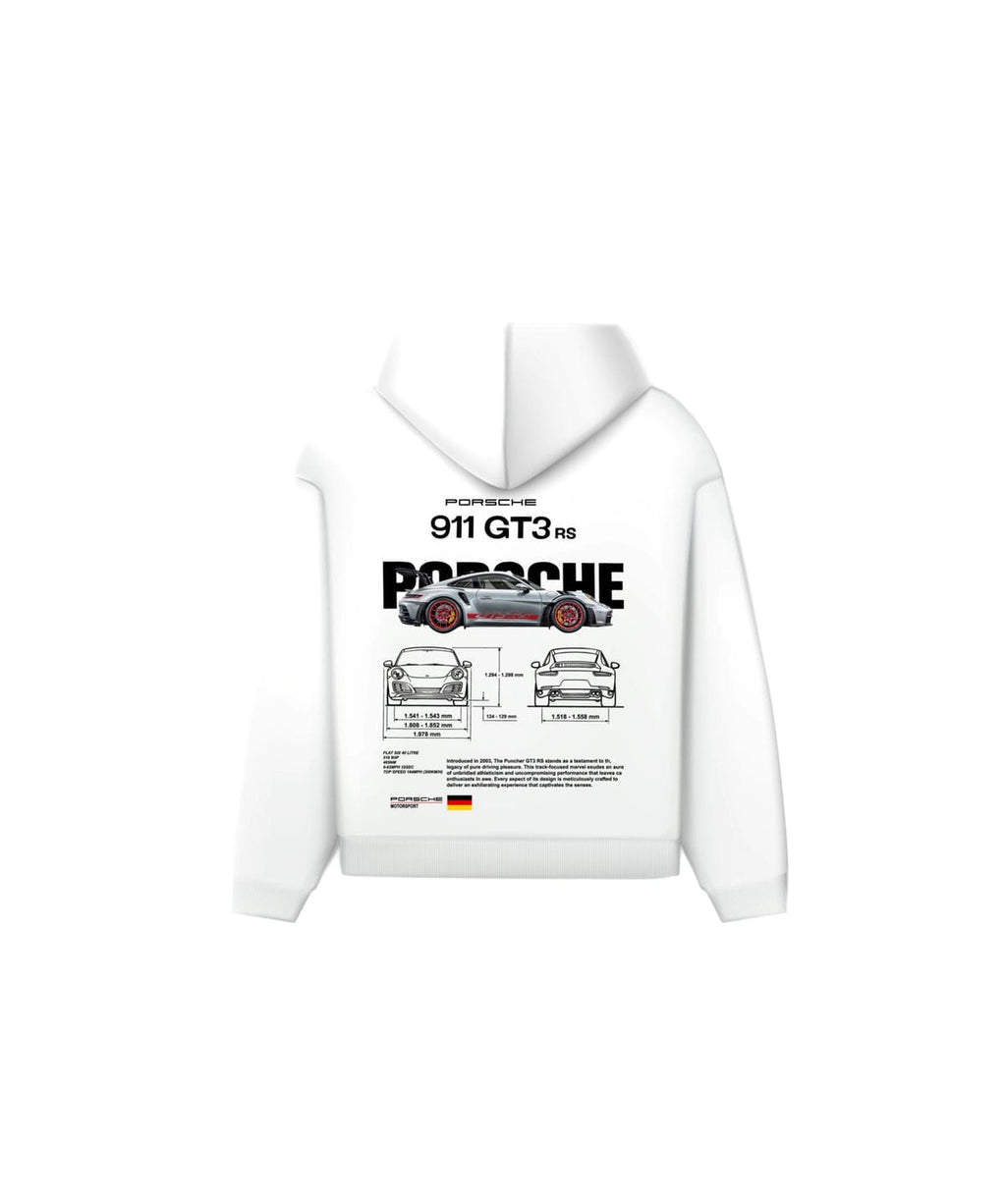 White Porshe Hoodie