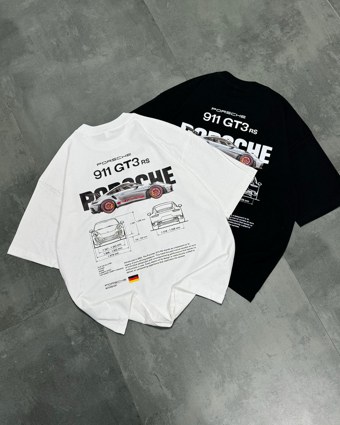 Black Porshe GT3 Tee