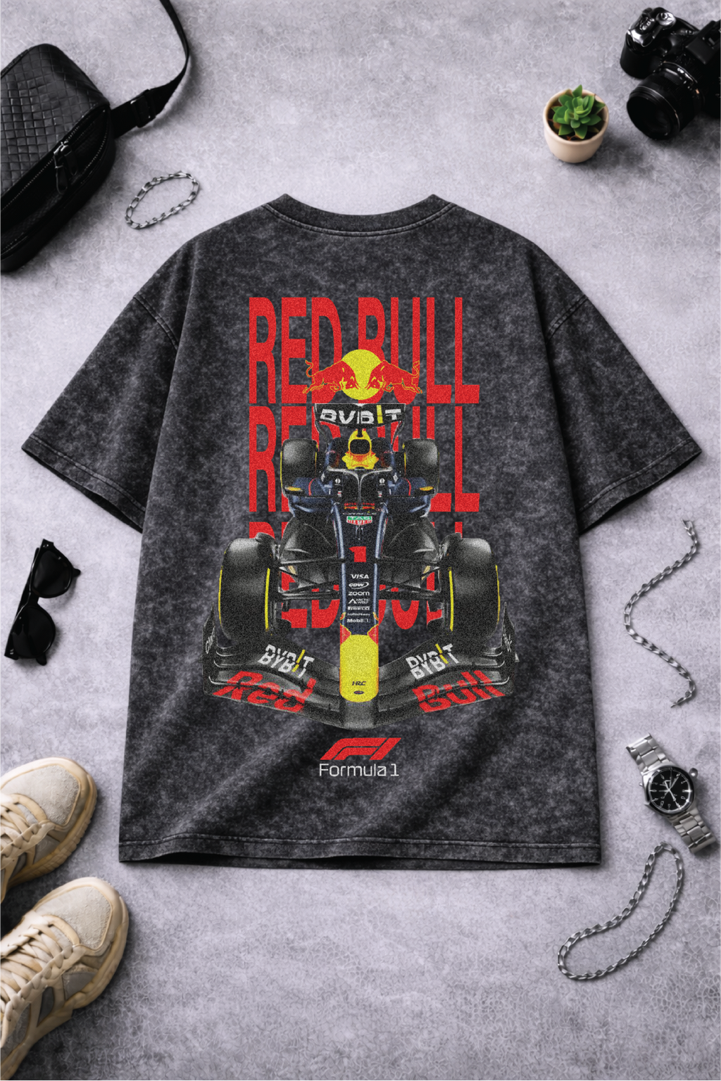 Red Bull Oversized Acid Wash