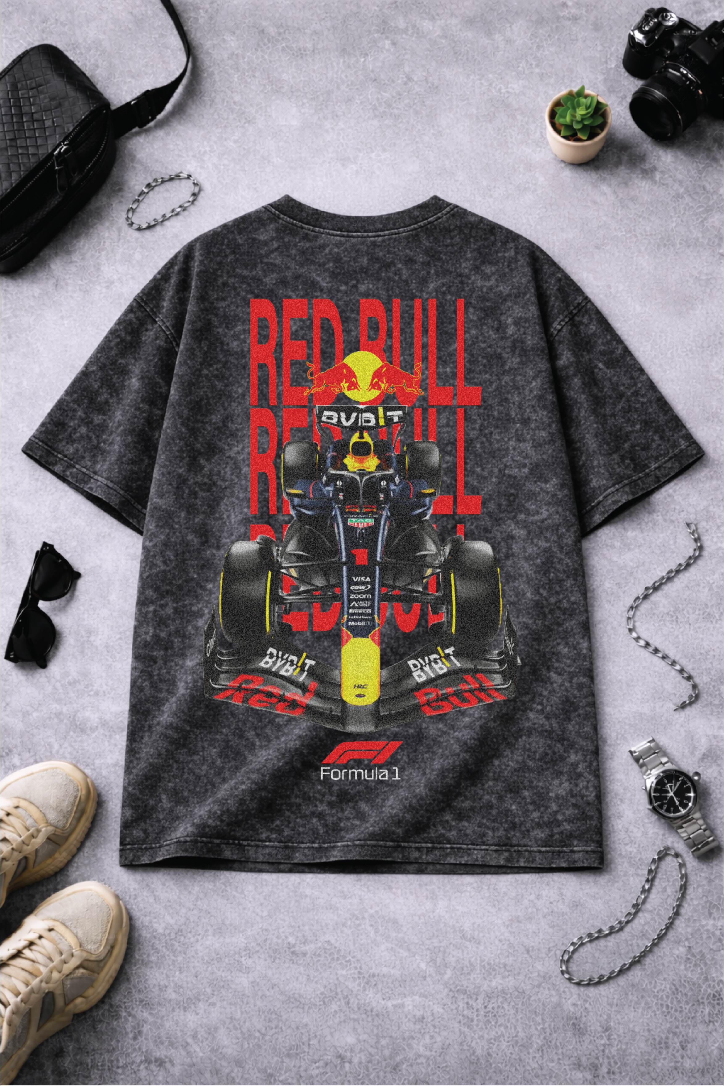 Red Bull Oversized Acid Wash