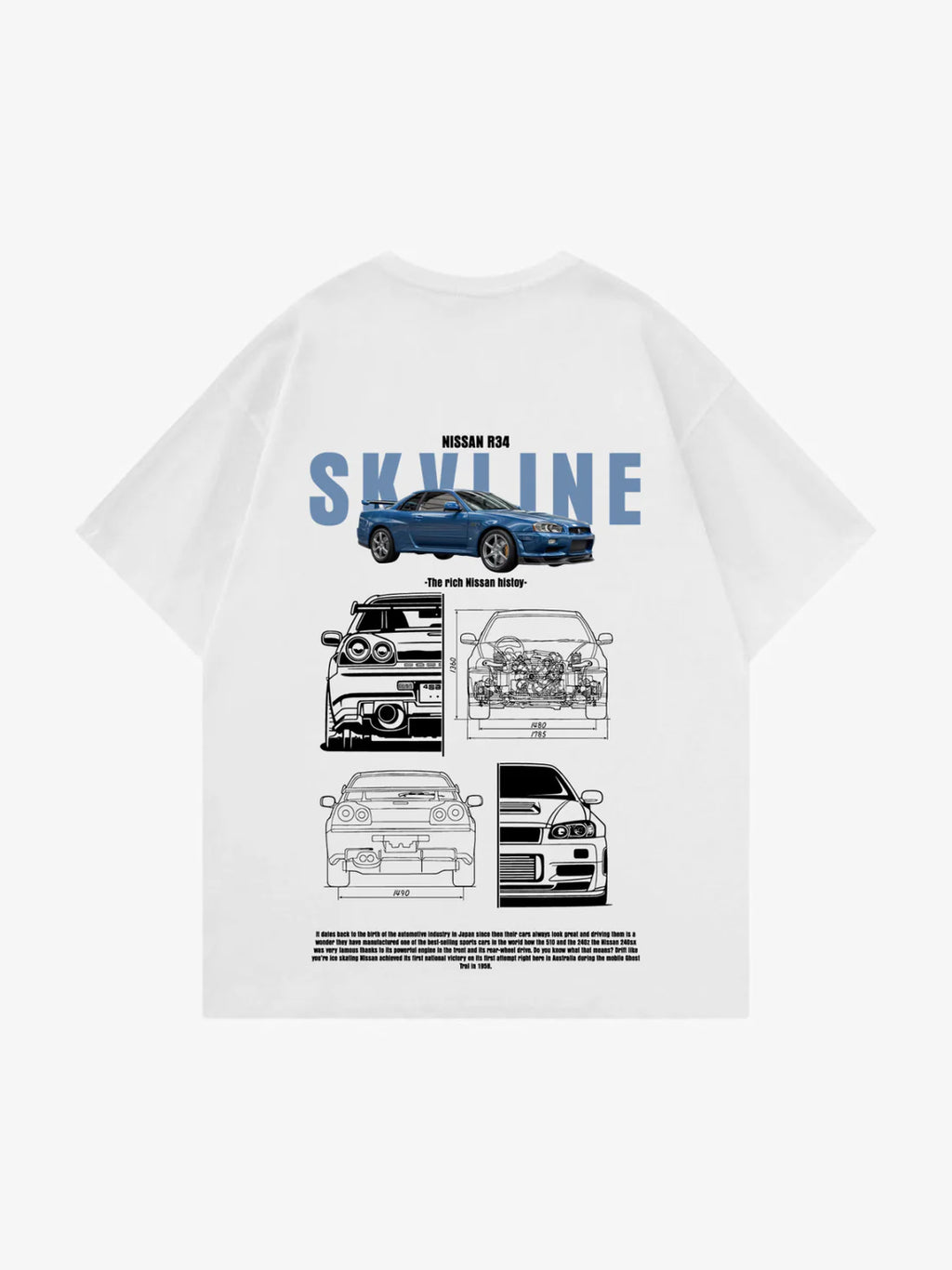 White Skyline tee