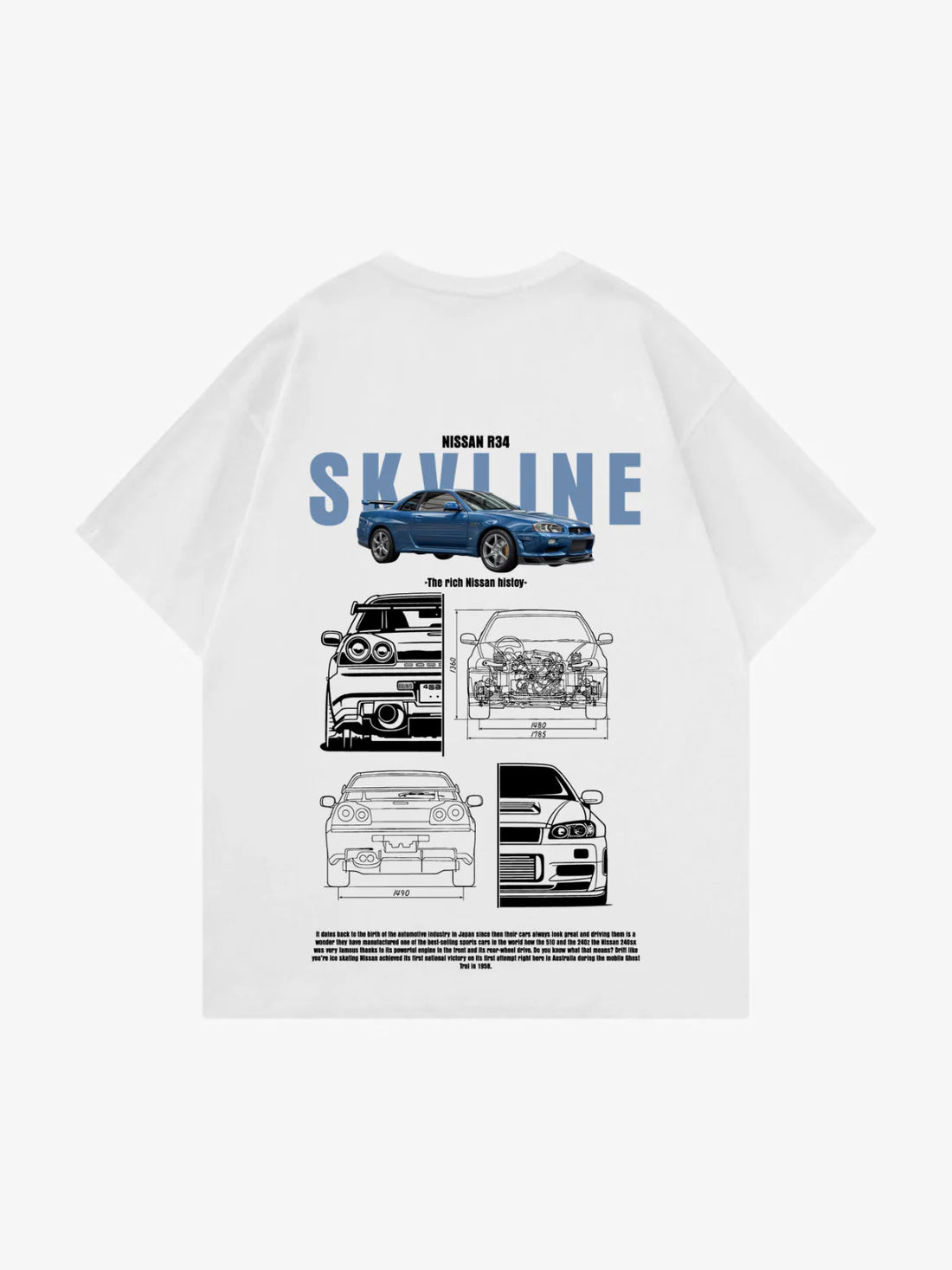 White Skyline tee